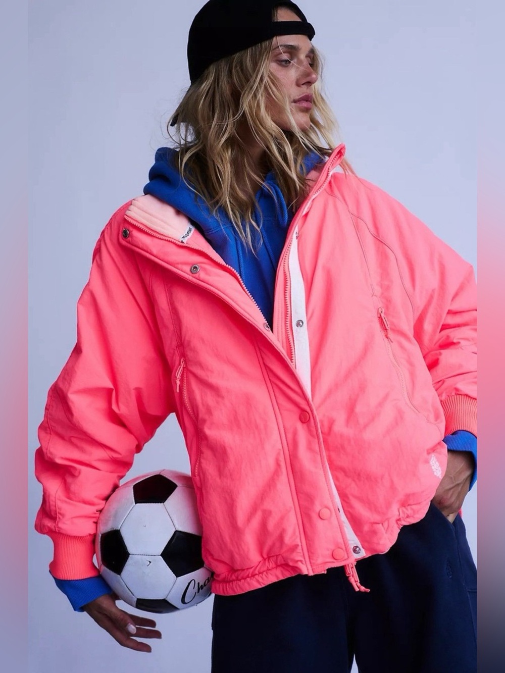 FP Movement by Free People Field Tripper Neon Coral Utility Jacket